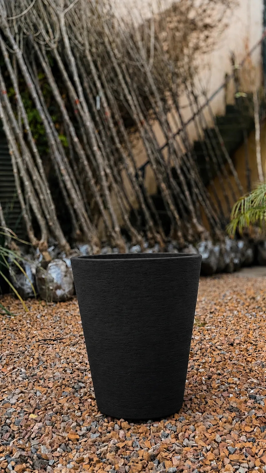 Maceta Africana Rotomoldeada - maceta negro
