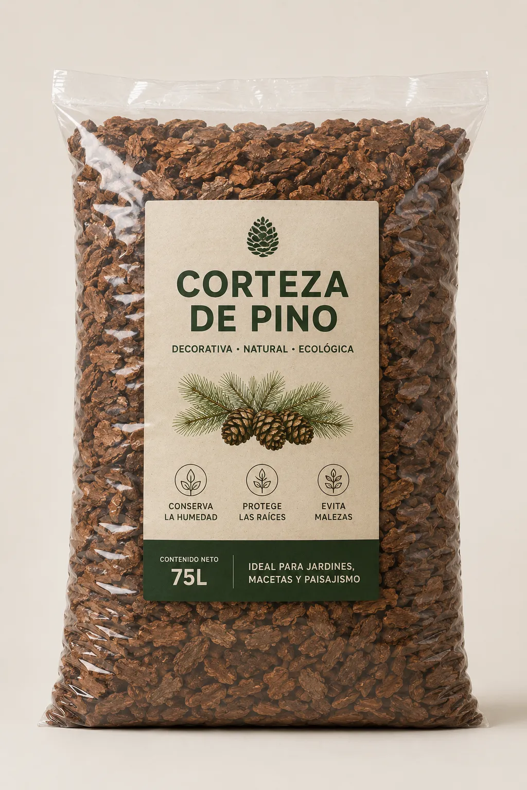 Corteza de pino premium