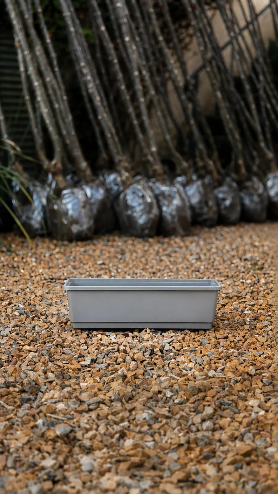 Maceta Jardinera Rocío - maceta gris