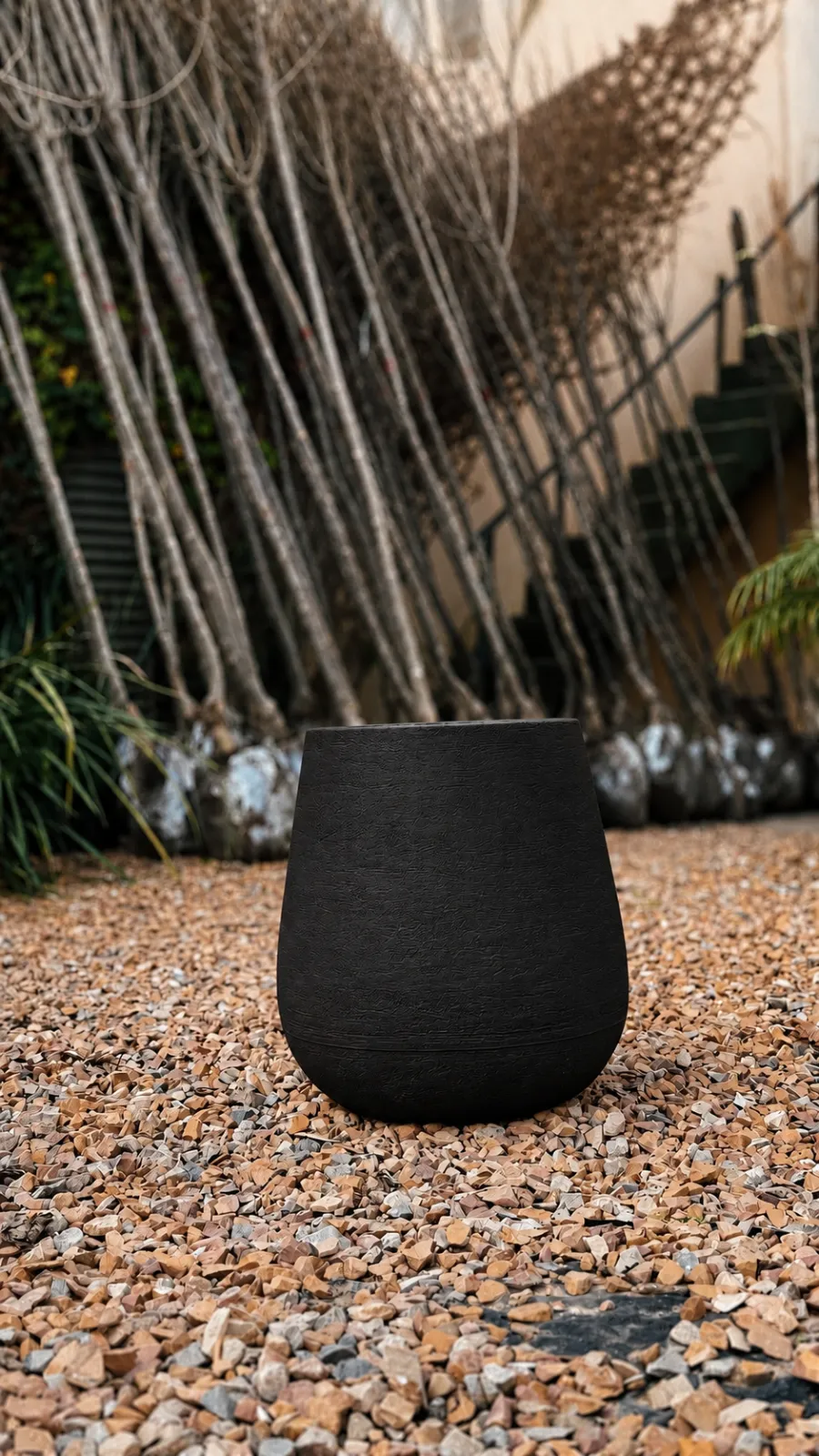 Maceta Mate Rotomoldeada - maceta negro