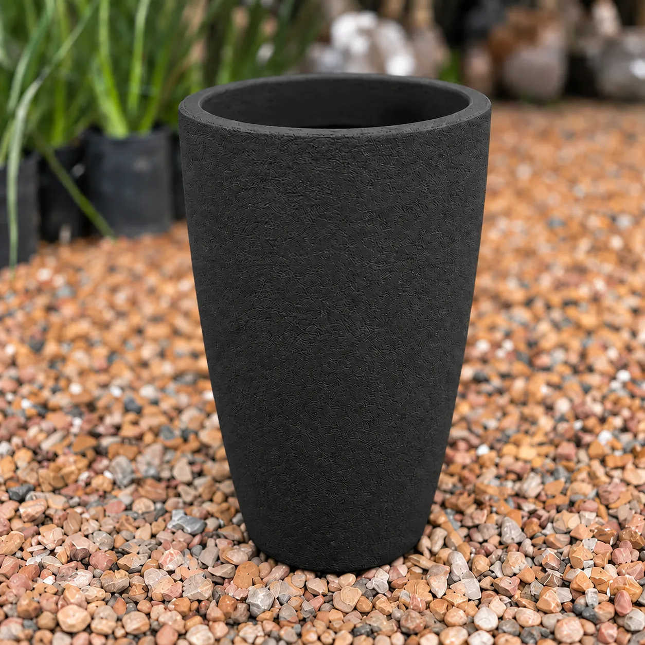 Maceta Inca Rotomoldeada - maceta negro