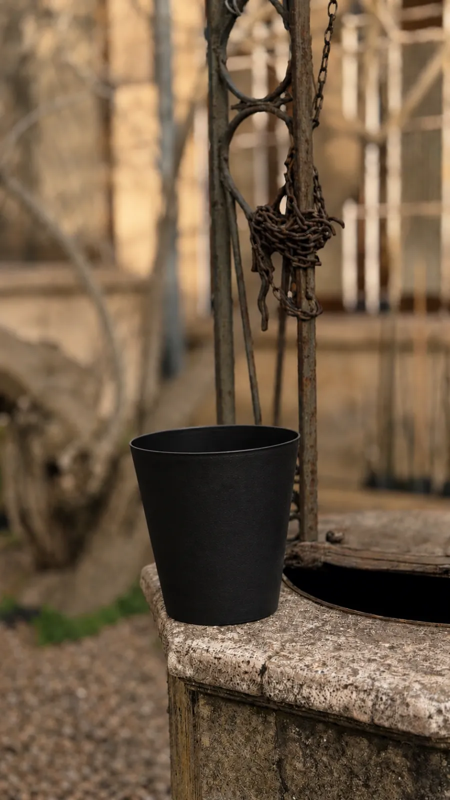 Maceta Premium Cónica - maceta negro